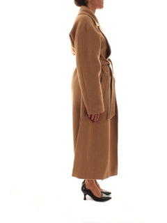 Emme Marella CADMIO cappotto in panno doppio da donna cammello