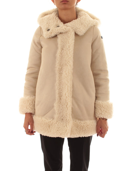 RRD-Roberto Ricci Designs Lamb Hood Wom Jkt da donna cream