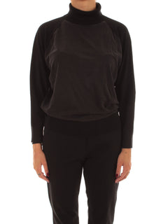 RRD-Roberto Ricci Designs Cupro Turtleneck Wom Soft Knit da donna black