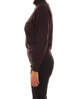 RRD-Roberto Ricci Designs Cupro Turtleneck Wom Soft Knit da donna bordeaux