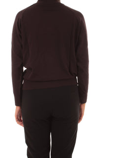 RRD-Roberto Ricci Designs Cupro Turtleneck Wom Soft Knit da donna bordeaux