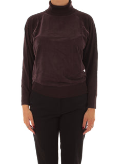 RRD-Roberto Ricci Designs Cupro Turtleneck Wom Soft Knit da donna bordeaux