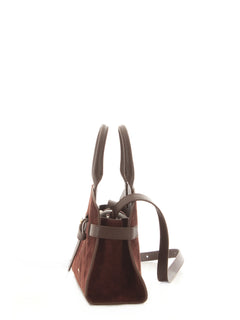 Coccinelle borsa SABINE small in suede da donna brunette