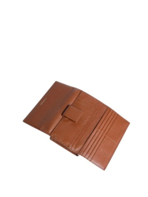 Coccinelle METALLIC SOFT LARGE portafoglio in pelle da donna cognac