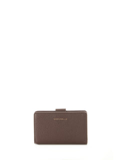 Coccinelle METALLIC SOFT portafoglio in pelle brunette da donna