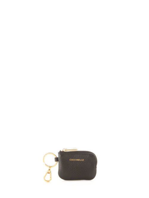Coccinelle ALIAS porta air pods in pelle da donna noir