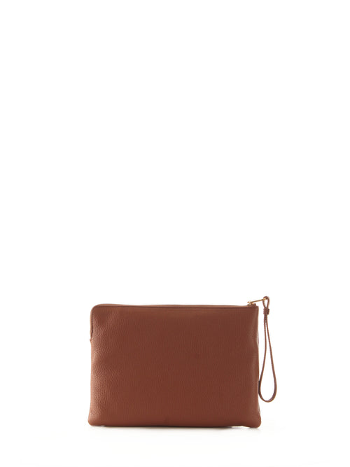 Coccinelle ALIAS pochette in pelle da donna cognac