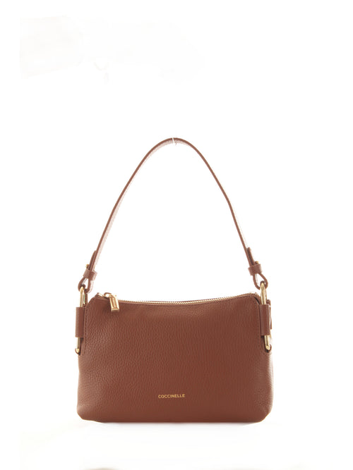 Coccinelle borsa REBEKKA mini in pelle da donna cognac