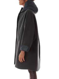 Guttha cappotto con cappuccio da donna jeans