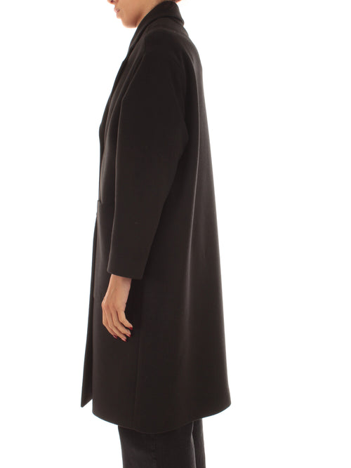 Guttha cappotto in panno da donna nero