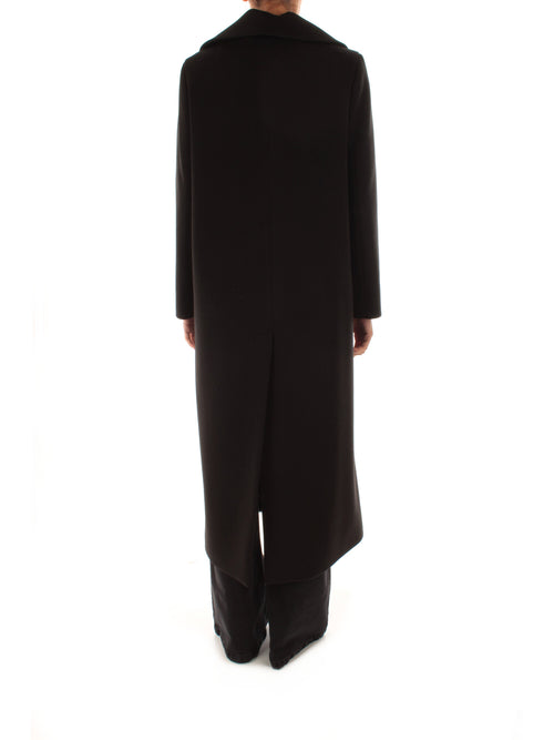 Guttha cappotto in panno double da donna nero
