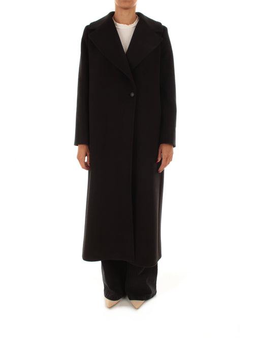 Guttha cappotto in panno double da donna nero