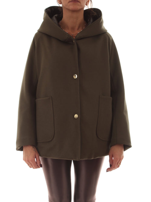 Guttha giubbino reversibile da donna verde/nero