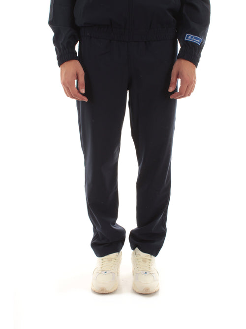 Lacoste pantaloni chino in misto lana leggera da uomo blu navy