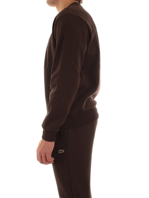 Lacoste felpa da uomo marrone
