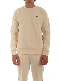 Lacoste felpa da uomo crema