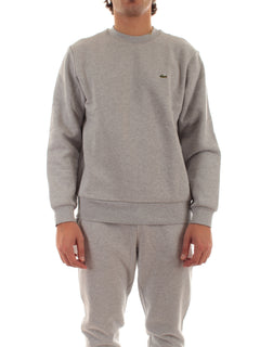 Lacoste felpa da uomo grigio chiaro