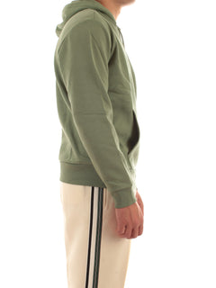 Lacoste felpa con cappuccio in pile da uomo verde