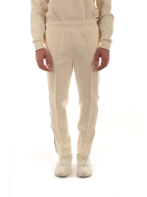 Lacoste pantaloni felpati da uomo bianco panna