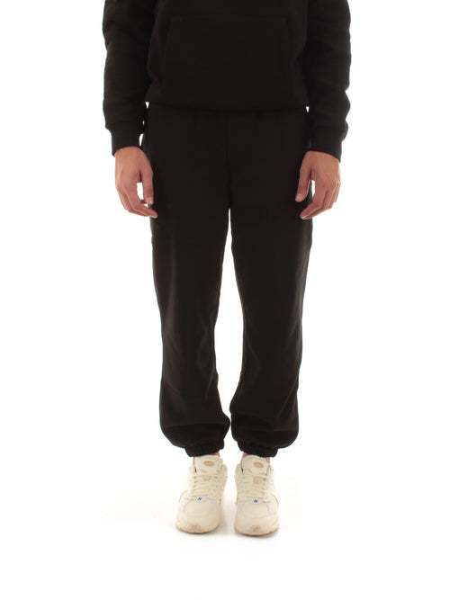 Lacoste pantaloni della tuta regular fit da uomo nero