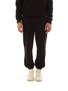 Lacoste pantaloni della tuta regular fit da uomo nero