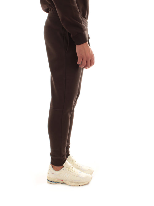 Lacoste pantaloni della tuta slim fit da uomo marrone