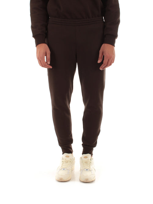 Lacoste pantaloni della tuta slim fit da uomo marrone