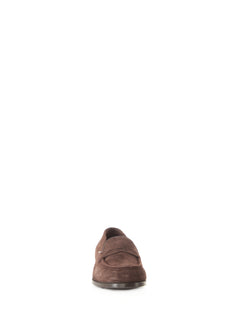 Lardini mocassino in suede da uomo testa di moro
