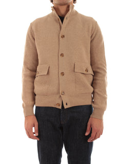 Lardini giubbino in maglia da uomo beige