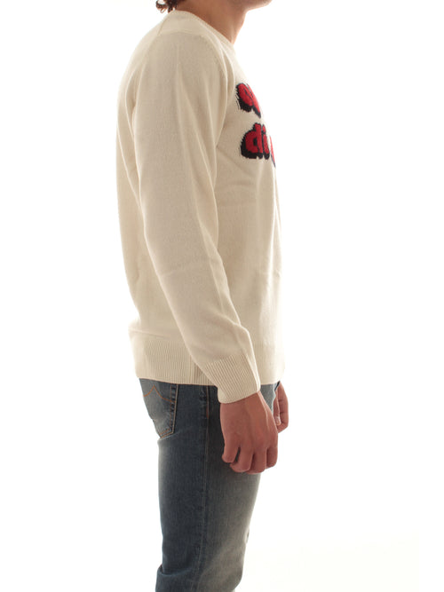 MC2 SAINT BARTH maglia HERON con ricamo VACANZE LOGO 10 EMB da uomo