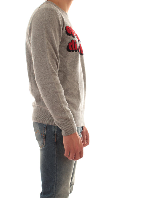 MC2 SAINT BARTH maglia HERON con ricamo VACANZE LOGO 15ML EMB da uomo