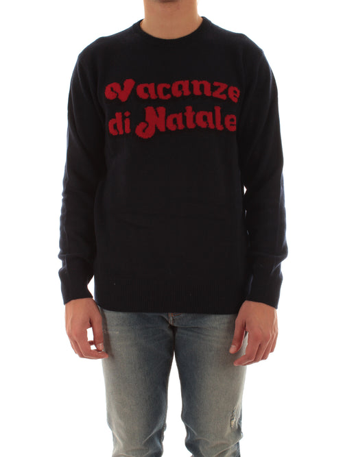 MC2 SAINT BARTH maglia HERON con ricamo VACANZE LOGO 6100 da uomo