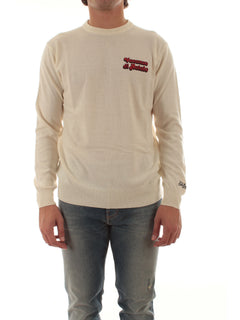 MC2 SAINT BARTH maglia HERON LIGHT EMBRY con ricamo VACANZE LOGO 10 EMB da uomo