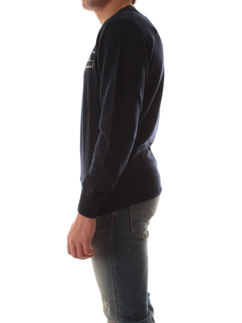 MC2 SAINT BARTH maglia HERON LIGHT EMBRY con ricamo VACANZE BELLO 61 EMB da uomo