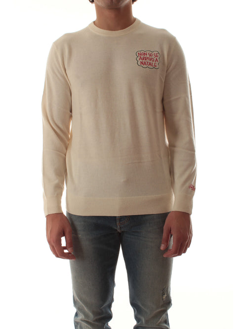 MC2 SAINT BARTH maglia HERON LIGHT EMBRY con ricamo NATALE NON SO 10 da uomo