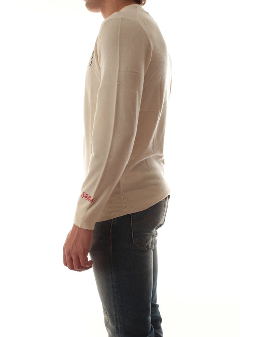 MC2 SAINT BARTH maglia HERON LIGHT EMBRY con ricamo NATALE NON SO 10 da uomo