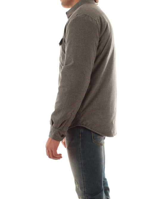 Mc2 Saint Barth CHELT FLANNE giacca camicia da uomo 15M GREY MELANGE