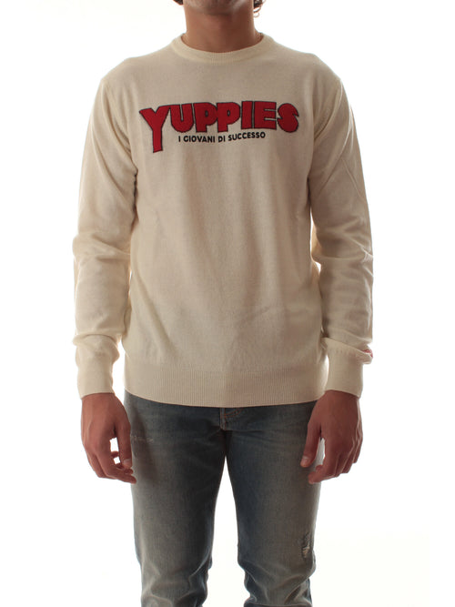 MC2 SAINT BARTH maglia HERON LIGHT con ricamo YUPPIES 10 EMB da uomo