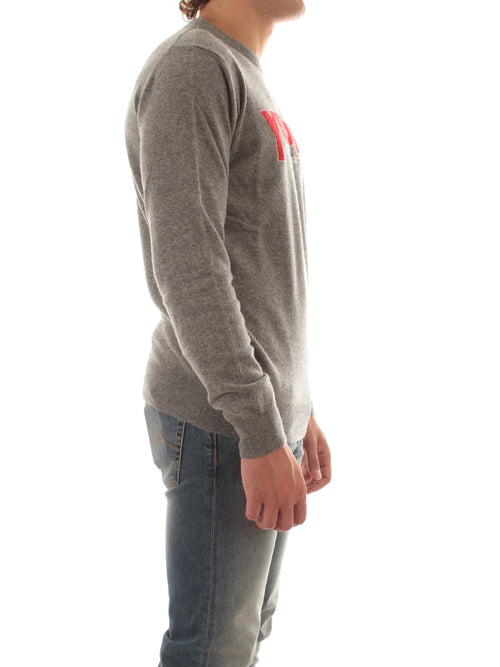 MC2 SAINT BARTH maglia HERON LIGHT con ricamo YUPPIES 15M EMB da uomo