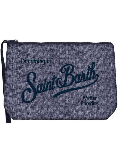 Mc2 Saint Barth ALINE FLANNEL pochette da uomo 61 BLUE NAVY EMB