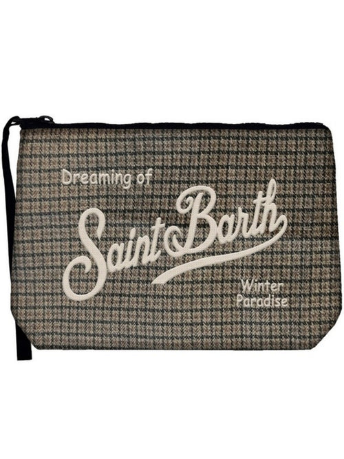 Mc2 Saint Barth ALINE FLANNEL pochette da uomo PIED DE POULE MINI 61 EMB