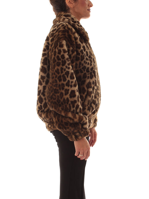 Mc2 Saint Barth AVELINE FUR giacca da donna LEOPARDY 1910