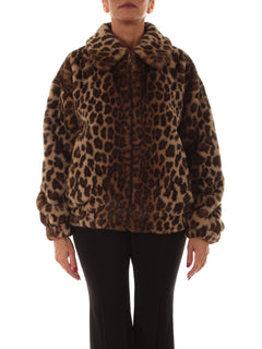 Mc2 Saint Barth AVELINE FUR giacca da donna LEOPARDY 1910