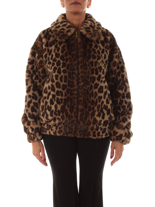 Mc2 Saint Barth AVELINE FUR giacca da donna LEOPARDY 1910