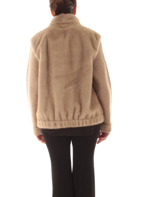 Mc2 Saint Barth MAEL FUR giacca da donna 12M KAKI