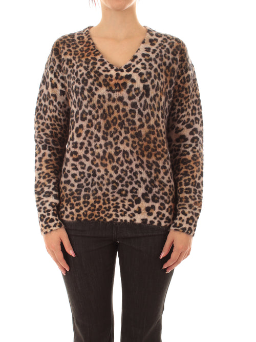 Mc2 Saint Barth ELARA PRINT maglia da donna SAND LEOPARD 19