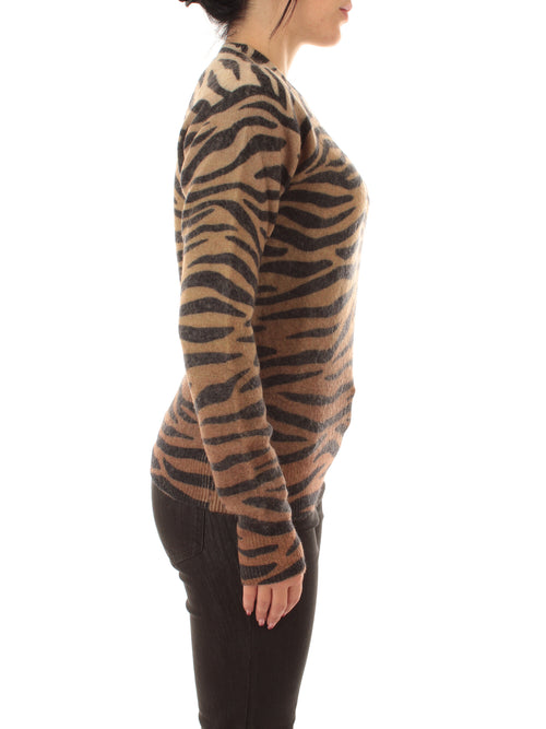 Mc2 Saint Barth New Queen Printed maglia girocollo da donna ZEBRA GRADIENT 19