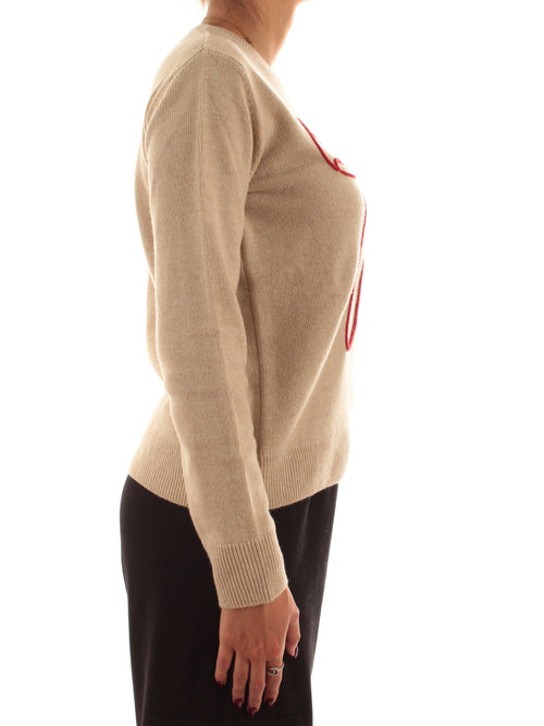 Mc2 Saint Barth New Queen maglia girocollo da donna BIG BOW 11 EMB