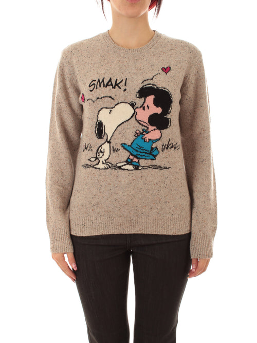 Mc2 Saint Barth New Queen Donegal maglia girocollo da donna PEANUTS KISS 10