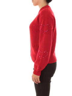 Mc2 Saint Barth DANYA maglia da donna HEART LACE 41 STRASS